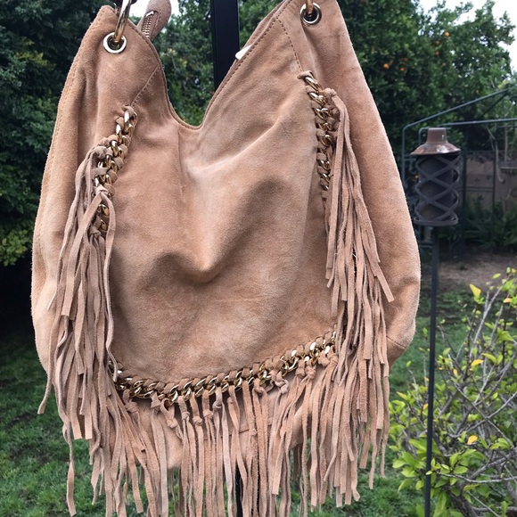 MK FRINGED SUEDE PURSE - Picture 4 of 6